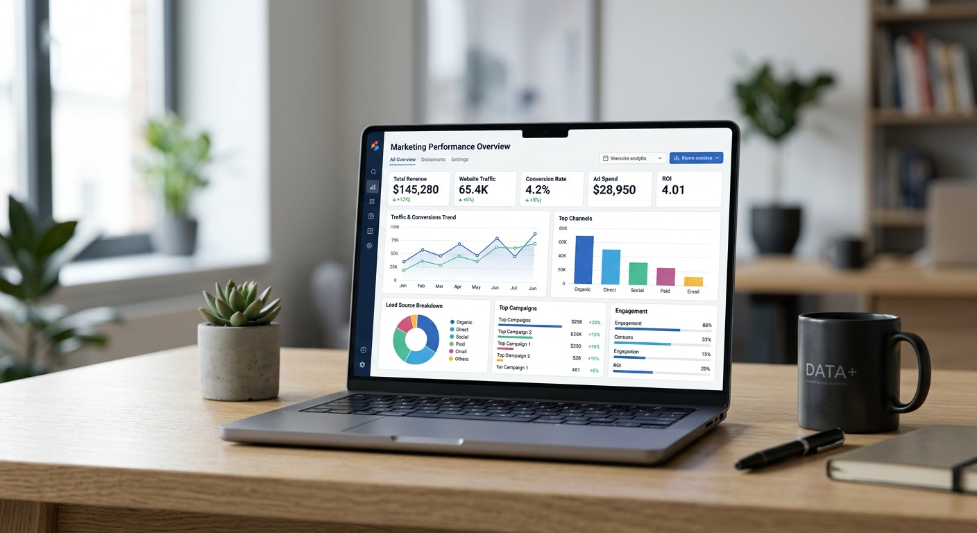 Marketing ROI Metrics Dashboard 2026